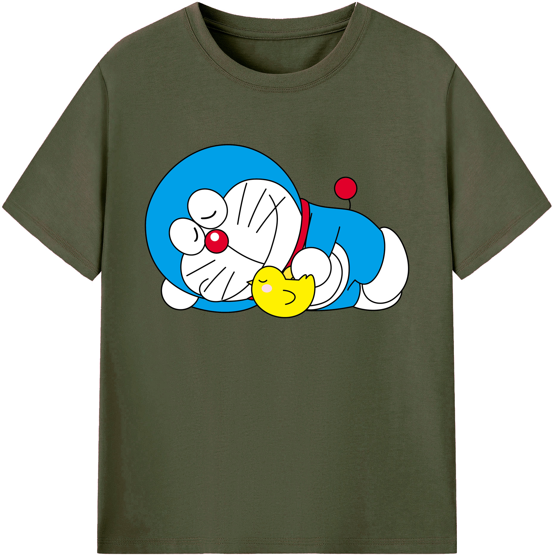 （画像用） ドラえもん Doraemon 綿100％ メンズ半袖Tシャツ｜肌触りやわらか＆通気性